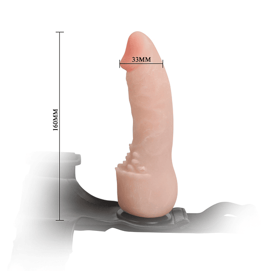 Arnés con Dildo texturado + realístico PVC StrapON 