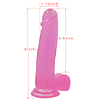 Dildo 20,3 cms de Jelly Studs Crystal Tamaño L