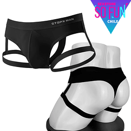 Sutien tanga con Bandas Oficinista Negro GtopxMan 2024