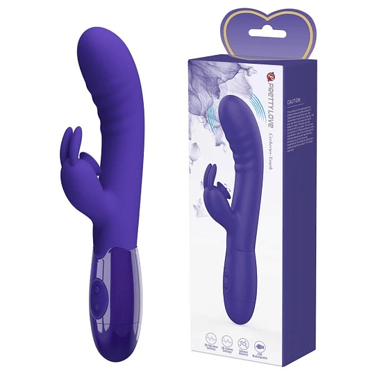 CerberusPRO USB 4en1 (Vibrador + Lengua + Rabbit + USB) - Recargable Pretty Love