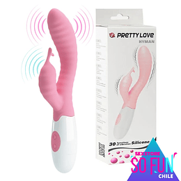 Vibrador Dual Hyman 30 Patrones Pretty Love