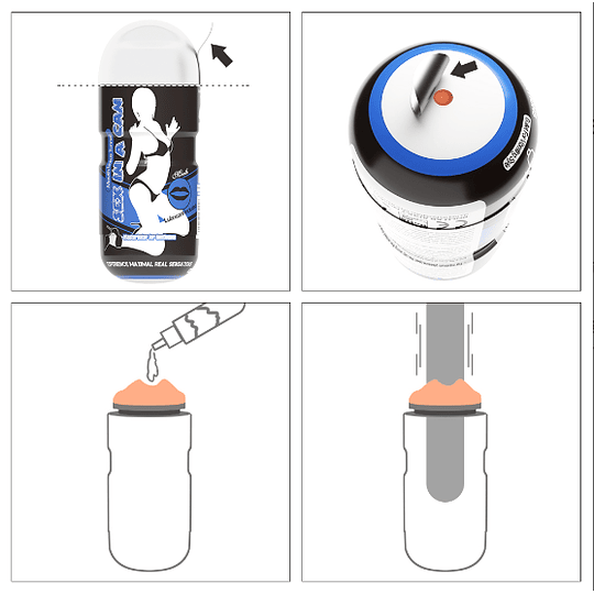 Masturbador Boca con textura interna Lovetoy