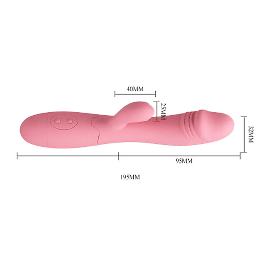 Vibrador Dual USB Recargable Snappy PRO 30 Patrones Pretty Love