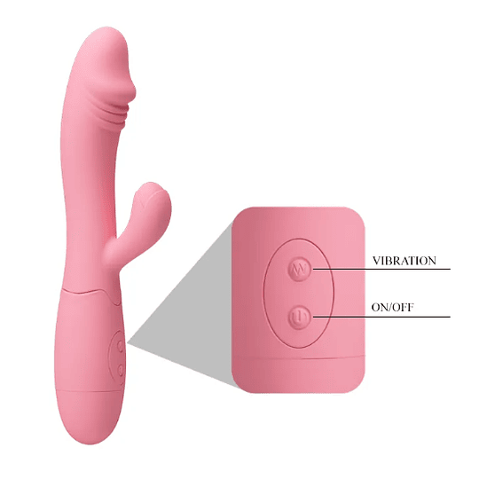 Vibrador Dual USB Recargable Snappy PRO 30 Patrones Pretty Love