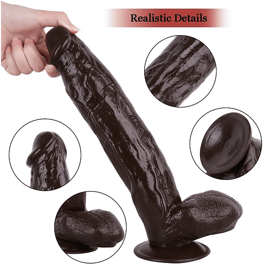 Consolador Exxxtra John 30cms, Dildo Grueso Brown light