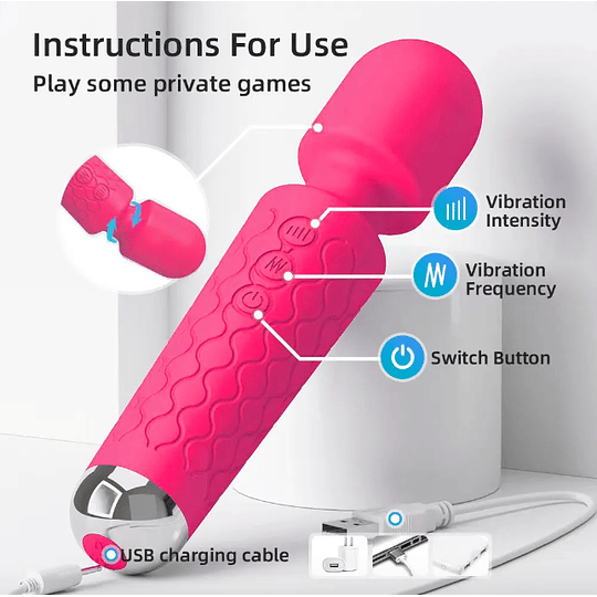Micrófono vibrador SENSES - USB Recargable 28 patrones de estimulación