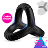 Anillo para el pene DOBLE PROFESIONAL - cockring - retardante 
