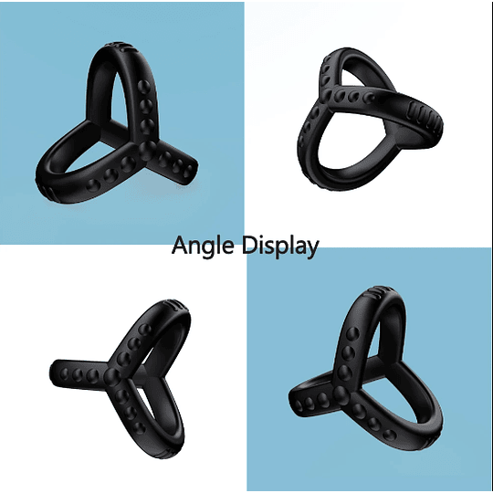 Anillo para el pene DOBLE PROFESIONAL - cockring - retardante 