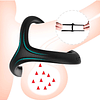 Anillo para el pene DOBLE PROFESIONAL - cockring - retardante 