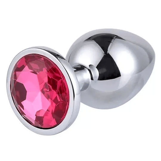 Plug Anal METALICO con joya Blue - Talla XL