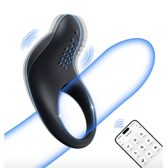 Anillo Vibrador con Control App Smart USB Recargable - MasturbatorPRO