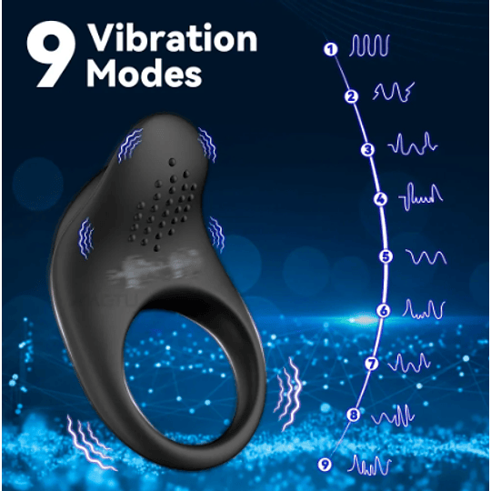 Anillo Vibrador con Control App Smart USB Recargable - MasturbatorPRO
