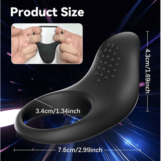 Anillo Vibrador con Control App Smart USB Recargable - MasturbatorPRO