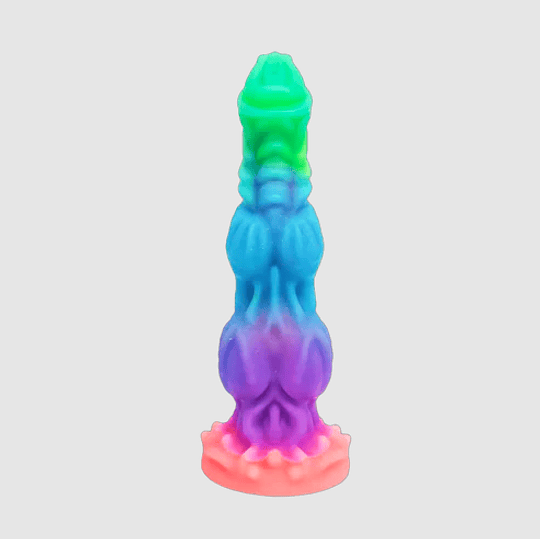 Dildo Monster Bestia Neon 24 CM Luminoso en la oscuridad