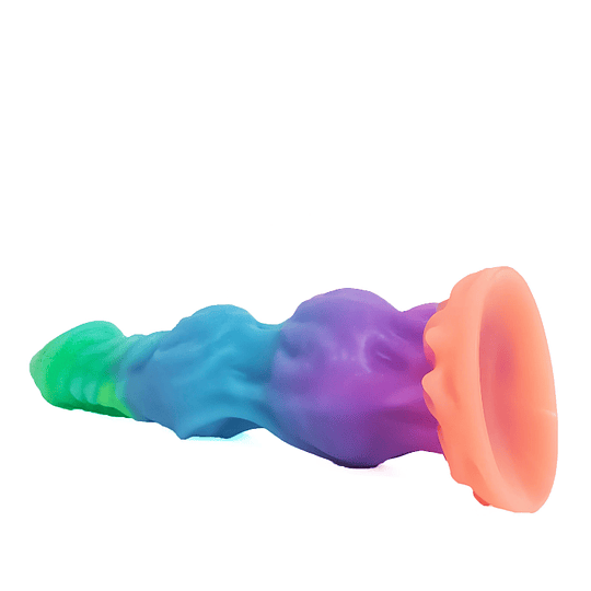 Dildo Monster Bestia Neon 24 CM Luminoso en la oscuridad
