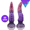Consolador Dual Lengua y tentaculo 25cms Dildo con Ventosas