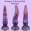 Consolador Dual Lengua y tentaculo 25cms Dildo con Ventosas