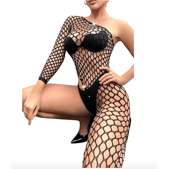 Malla SeduceMe Malla y Brillos Translucido, Encaje lencería