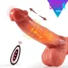 Dildo 4en1 PENETRA + VIBRA + ROTA + CALOR + USB recargable ULTRA Realista