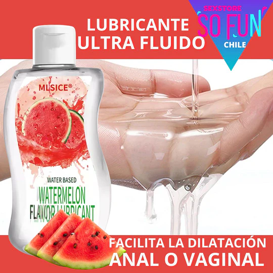 Lubricante DILATADOR ANAL - Comestible Sabor Sandia 120ml - iniciador anal LOVEMAX