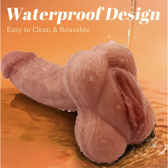 Masturbador y funda 2en1 Vagina Cyberskin Ultra Realista - Pleasure