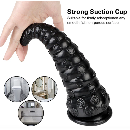 Consolador y Entrenador de Dilatación - Tentáculo Talla M 18 cms con Ventosas