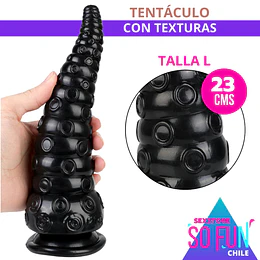 Consolador y Entrenador de Dilatación - Tentáculo Talla L 23 cms con Ventosas