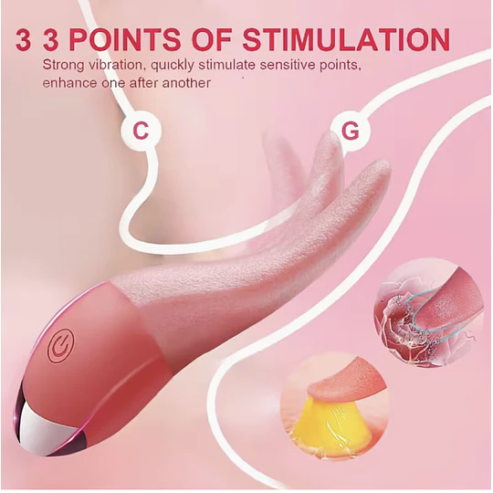 Lengua Vibradora Sensual USB Recargable Magic Sense - 10 patrones estimulación