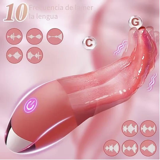 Lengua Vibradora Sensual USB Recargable Magic Sense - 10 patrones estimulación