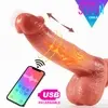 Dildo 4en1 SmartApp PENETRA + VIBRA + ROTA + CALOR + USB recargable ULTRA Realista