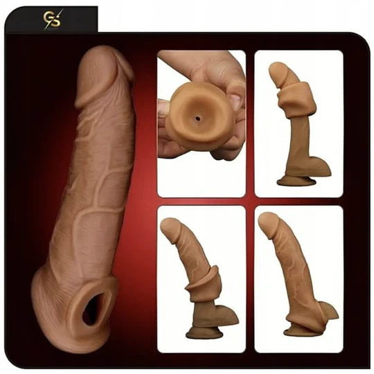 Funda Extensora de pene HIPER REALISTA Alargadora Maxxx Men - Cyber-Skin 21cm