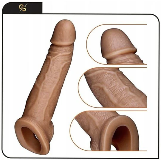 Funda Extensora de pene HIPER REALISTA Alargadora Maxxx Men - Cyber-Skin 21cm