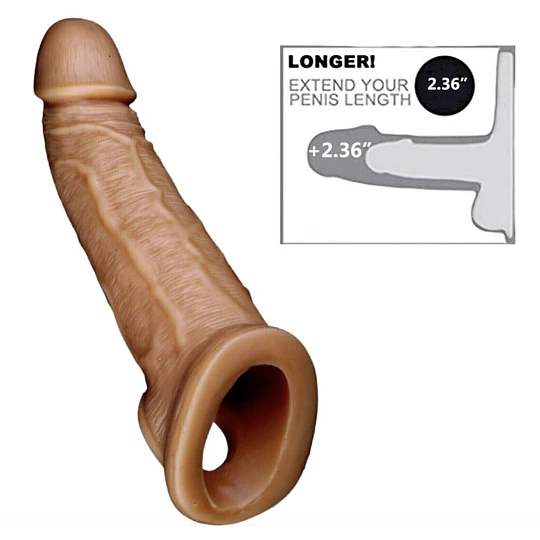 Funda Extensora de pene HIPER REALISTA Alargadora Maxxx Men - Cyber-Skin 21cm