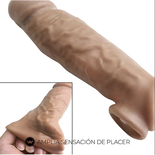 Funda Alargadora de pene REALISTA Maxxx Men 17 cms Piel Cyberskin