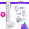 Dildo iniciación anal 16 cms de Jelly Clear Talla XS