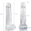 Dildo iniciación anal 16 cms de Jelly Clear Talla XS