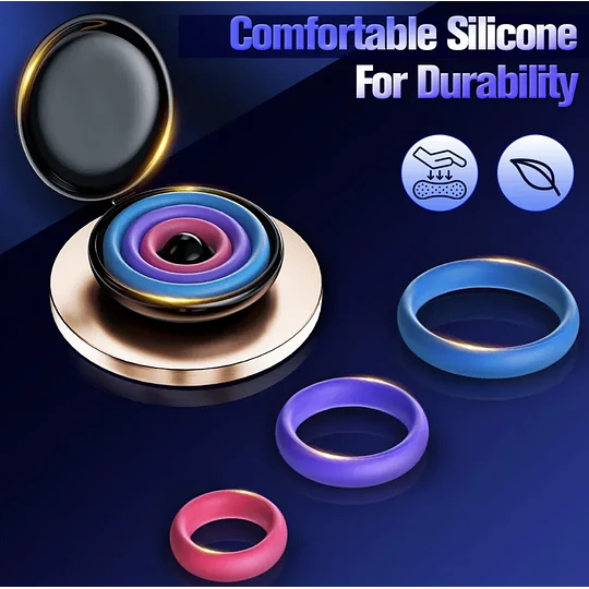 kit 3 Anillos erectores para el pene Medidas By Cockring SoFunStore