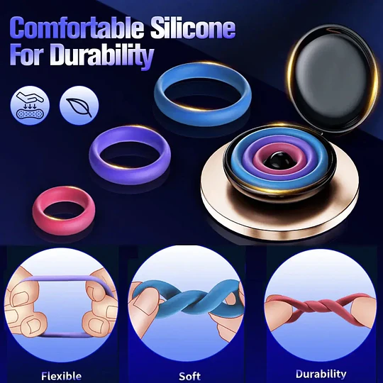 kit 3 Anillos erectores para el pene Medidas By Cockring SoFunStore