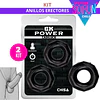 kit 2 Anillos erectores para el pene GK poer de Chisa Mayor - retardante de eyaculacion