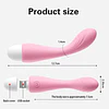 Vibrador Jumping Pleasure - USB recargable - 10 patrones de estimulación - Anal o Vaginal - travel 13cms