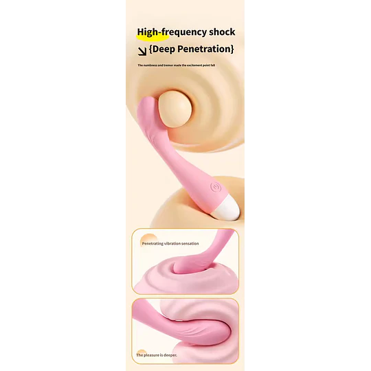 Vibrador Jumping Pleasure - USB recargable - 10 patrones de estimulación - Anal o Vaginal - travel 13cms