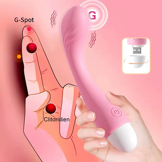 Vibrador Jumping Pleasure - USB recargable - 10 patrones de estimulación - Anal o Vaginal - travel 13cms