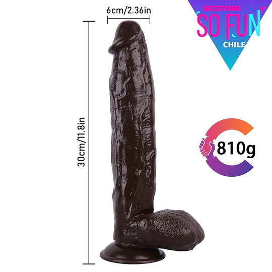 Consolador Exxxtra John 30cms, Dildo Grueso Brown light