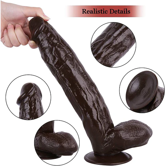Consolador Exxxtra John 30cms, Dildo Grueso Brown light