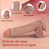 Consolador Alex 20cms Textura venas Realista con ventosa