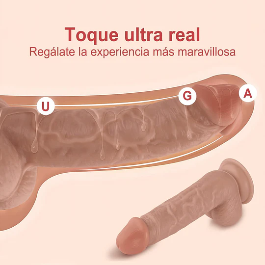 Consolador Alex 20cms Textura venas Realista con ventosa