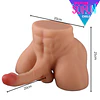 Torso Masculino 4kg HiperRealista APOLO MAXXX con Dildo y Ano incluido (consolador 20cms)