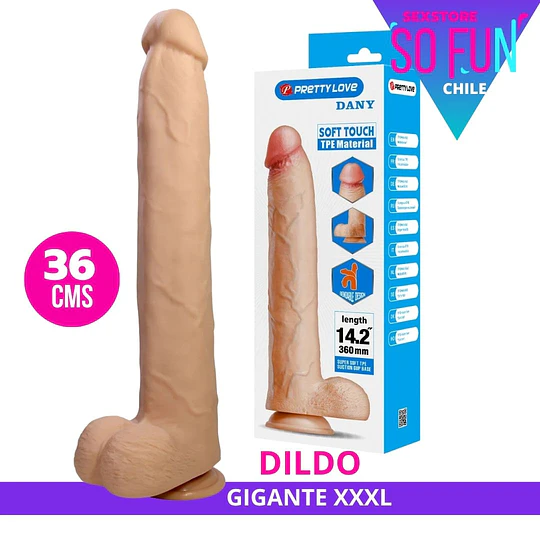 Consolador Gigante DaniMAX XXXL 36 cm Lovetoy
