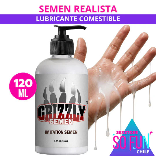 Lubricante Imitación Semen Comestible GarraGrizzly 120ML