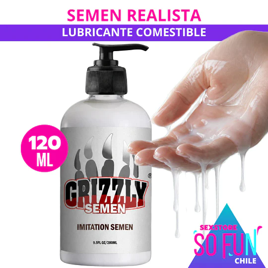 Lubricante Imitación Semen Comestible GarraGrizzly 120ML